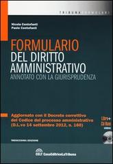 Libreria Il Flaminio Rimini Formulario del diritto amministrativo. Annotato con la giurisprudenza. Con CD-ROM