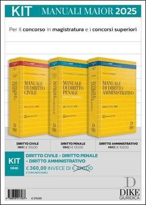 Libreria Il Flaminio Rimini OFFERTISSIMA KIT 3 MANUALI MAIOR DIKE 2025