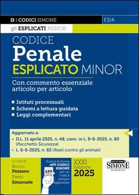 Libreria Il Flaminio Rimini Codice Penale 2025 Esplicato Minor