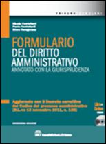 Libreria Il Flaminio Rimini Formulario del diritto amministrativo. Annotato con la giurisprudenza. Con CD-ROM